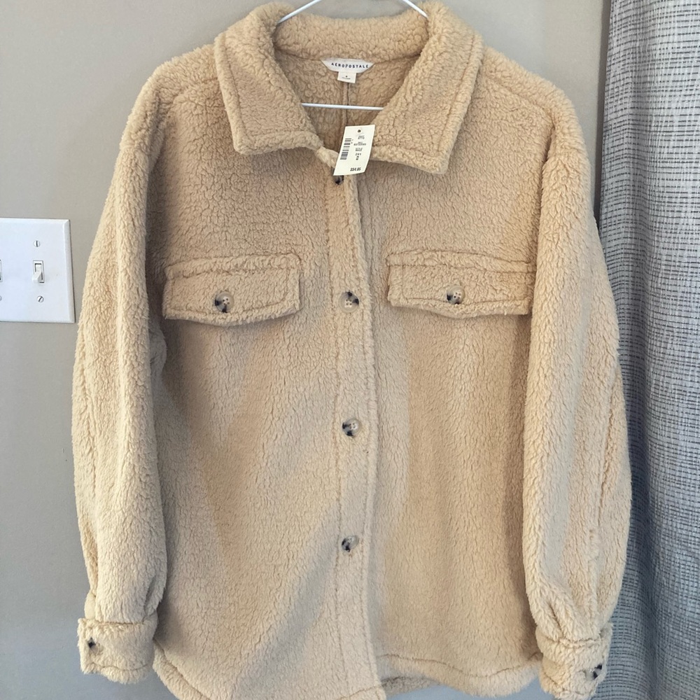 Aeropostale teddy jacket (shacket) brand new
